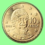 10 Cent griechisch: Rigas Feraios Velestinlis, Portrt