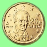20 Cent griechisch: I. Kapodistrias Portrt