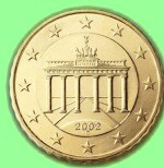 10 Cent deutsch: Brandenburger Tor