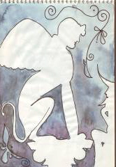 Malerei: Die sphinx ist bei den Griechen weiblich